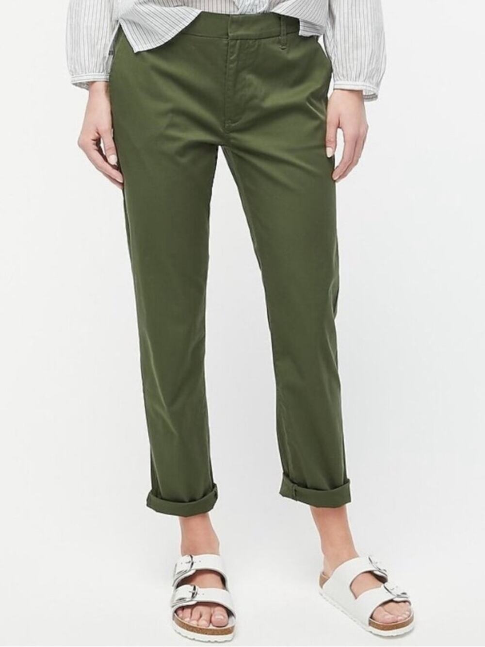 J. Crew Slim Boyfriend Chino Ankle Pants Green Size 29